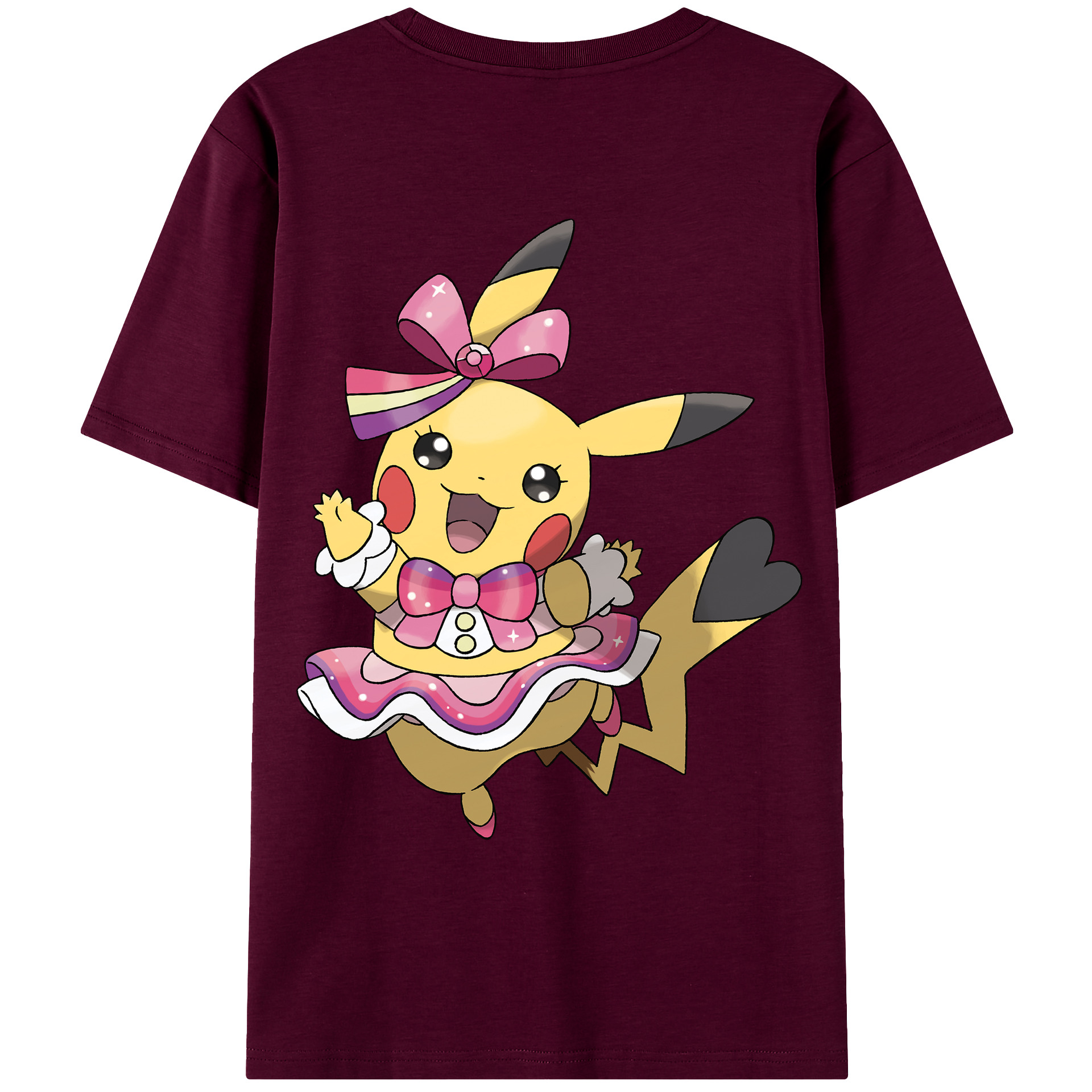 （画像用） ポケットモンスター Pokémon レディース半袖Tシャツ(バックプリント)